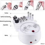 Ingrijire personala si Cosmetice - Aparate & accesorii ingrijire personala - Aparate cosmetice - Aparate intretinere si ingrijire corporala - Aparat Micro-Dermabraziune Profesional, WellLuck, Lifting Ten, Indepartare Puncte Negre, Vacuum, Pulverizare, Acnee,Alb - Infinity.ro