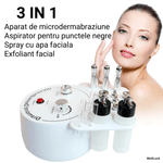 Ingrijire personala si Cosmetice - Aparate & accesorii ingrijire personala - Aparate cosmetice - Aparate intretinere si ingrijire corporala - Aparat Micro-Dermabraziune Profesional, WellLuck, Lifting Ten, Indepartare Puncte Negre, Vacuum, Pulverizare, Acnee,Alb - Infinity.ro