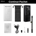 Casa si Gradina - Electrice - Echipamente electrice - Compresoare - Compresor Auto Portabil, Functie Aspirare,  WellLuck, Presiune 10.5 bar, Presetare Presiune , LED, Incarcare  USB - Infinity.ro