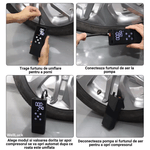 Casa si Gradina - Electrice - Echipamente electrice - Compresoare - Compresor Auto Portabil, Functie Aspirare,  WellLuck, Presiune 10.5 bar, Presetare Presiune , LED, Incarcare  USB - Infinity.ro