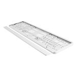 Auto si Moto - Piese auto si accesorii - Interior auto - Accesorii interior - Suport numar inmatriculare din plastic, calitate Premium, culoare ALBA - Infinity.ro