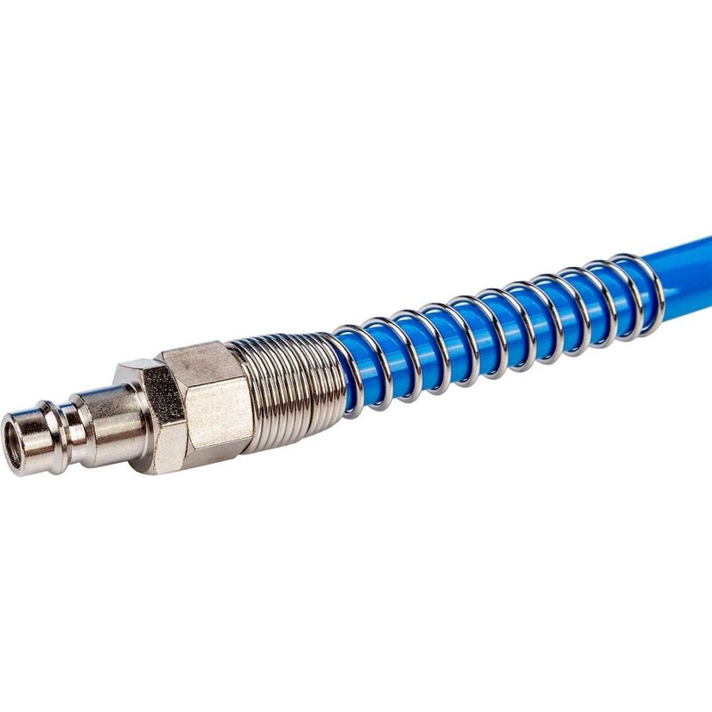 Auto si Moto - Piese auto si accesorii - Piese auto - Racorduri si furtune - Furtun aer/presiune, spiralat, PU, albastru, 8x5 mm, 10 bar, 10 m, Richmann - Infinity.ro