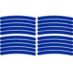 Auto si Moto - Moto - Echipamente protectie moto - Accesorii protectie moto - Set 20 bucati Elemente Reflectorizante "Wheel Arch" pentru autoturisme, biciclete, motociclete, atv-uri, scutere, culoare Albast - Infinity.ro