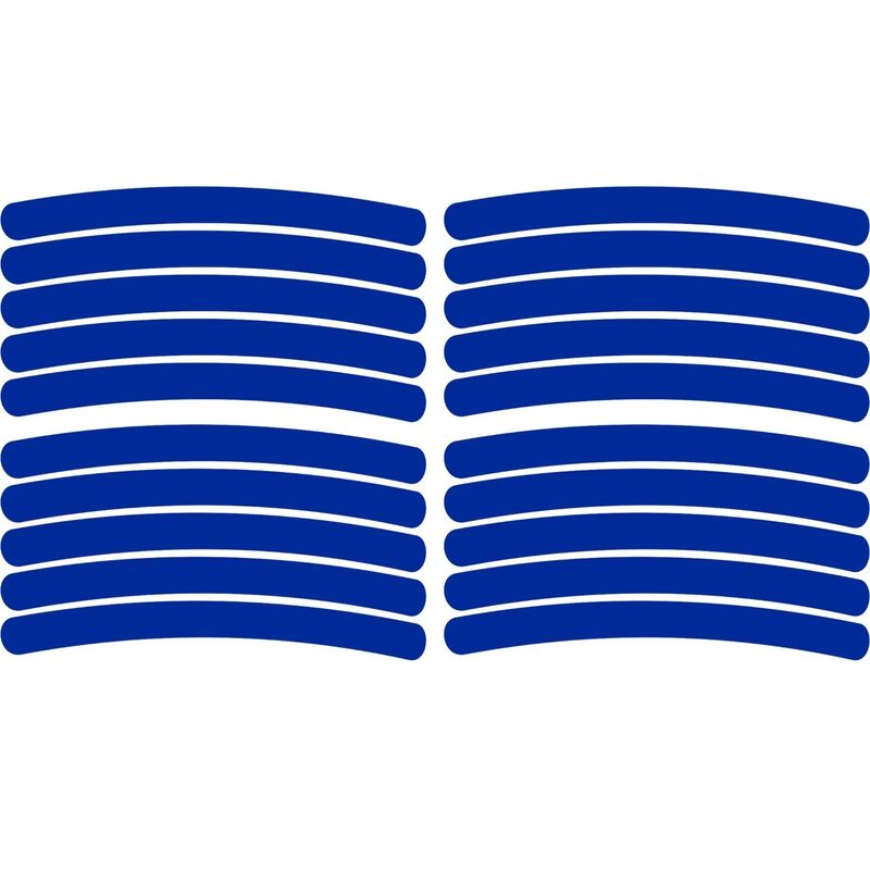 Auto si Moto - Moto - Echipamente protectie moto - Accesorii protectie moto - Set 20 bucati Elemente Reflectorizante "Wheel Arch" pentru autoturisme, biciclete, motociclete, atv-uri, scutere, culoare Albast - Infinity.ro