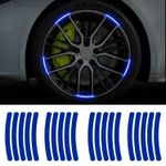 Auto si Moto - Moto - Echipamente protectie moto - Accesorii protectie moto - Set 20 bucati Elemente Reflectorizante "Wheel Arch" pentru autoturisme, biciclete, motociclete, atv-uri, scutere, culoare Albast - Infinity.ro