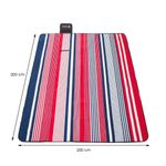 Sport si Outdoor - Camping - Accesorii camping si drumetii - Patura picnic, model cu dungi, rosu, 200x200 cm, Springos - Infinity.ro
