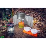Sport si Outdoor - Camping - Accesorii camping si drumetii - Panou, paravan, protectie impotriva vantului, pentru aragaz camping, pliabil, aluminiu, 10 elemente, 84x24 cm, NEO - Infinity.ro