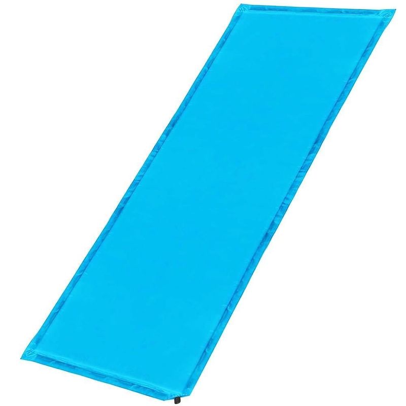 Sport si Outdoor - Camping - Accesorii camping si drumetii - Saltea camping auto-gonflabila, poliester si spuma PU, albastru, 180x50 cm, Springos - Infinity.ro