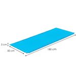 Sport si Outdoor - Camping - Accesorii camping si drumetii - Saltea camping auto-gonflabila, poliester si spuma PU, albastru, 180x50 cm, Springos - Infinity.ro