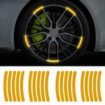 Auto si Moto - Moto - Echipamente protectie moto - Accesorii protectie moto - Set 20 bucati Elemente Reflectorizante "Wheel Arch" pentru autoturisme, biciclete, motociclete, atv-uri, scutere, culoare Orange - Infinity.ro