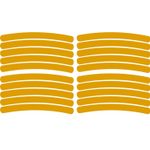 Auto si Moto - Moto - Echipamente protectie moto - Accesorii protectie moto - Set 20 bucati Elemente Reflectorizante "Wheel Arch" pentru autoturisme, biciclete, motociclete, atv-uri, scutere, culoare Orange - Infinity.ro