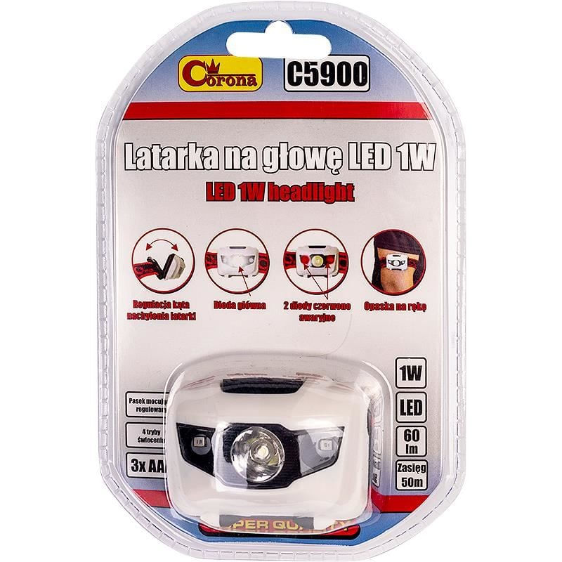 Sport si Outdoor - Camping - Accesorii camping si drumetii - Lanterna de cap, 1 W, Richmann - Infinity.ro