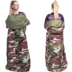 Sport si Outdoor - Camping - Saci de dormit - Sac de dormit, turistic, 2 in 1, camuflaj, 210x73 cm, Springos - Infinity.ro