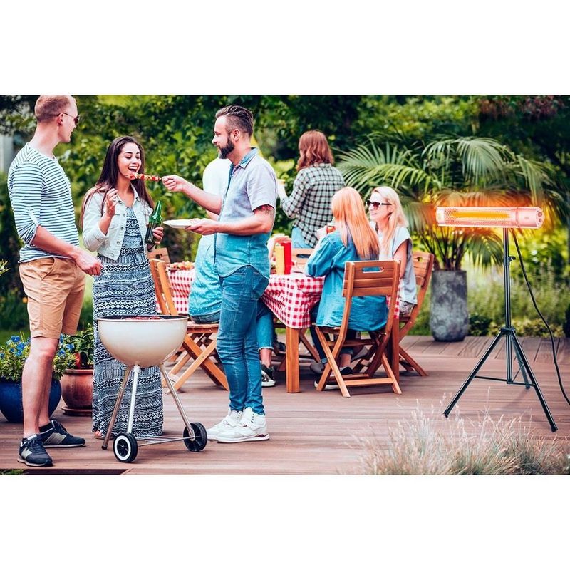 Electronice si Electrocasnice - Climatizare si sisteme de incalzire - Aparate racire aer - Aer conditionat - Incalzitor terasa, infrarosu, 2000 W, interior/exterior, IP65, telecomanda, 2 trepte de putere, NEO - Infinity.ro