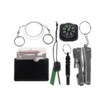 Sport si Outdoor - Camping - Accesorii camping si drumetii - Kit turistic/supravietuire, cu trusa, set 7 piese, 13.5x8x3.5 cm, Isotrade - Infinity.ro