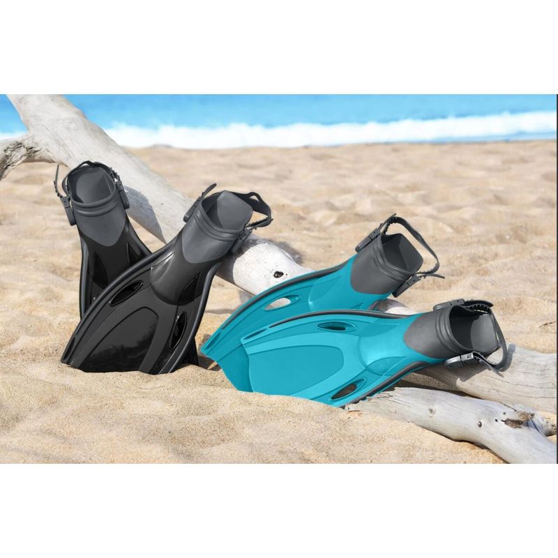 Sport si Outdoor - Camping - Accesorii camping si drumetii - Labe de inot, inotatoare, silicon, marime reglabila 37-41, 41x22 cm, Bestway - Infinity.ro