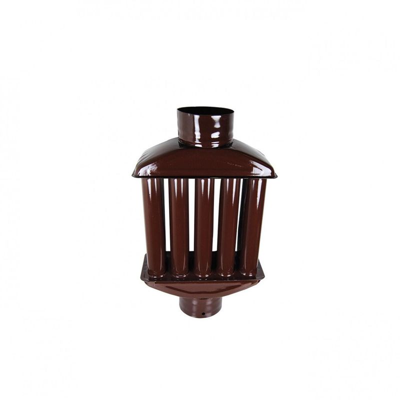 Casa si Gradina - Termice - Sobe, Seminee si accesorii - Accesorii seminee si sobe - Pachet Recuperator caldura din tabla emailata 120 mm + 2 x Burlane 90cm/120mm - Infinity.ro