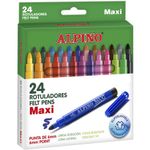 Carti si Birotica - Birotica - Instrumente de scris - Markere si carioci - Carioca lavabila Alpino Maxi 24 culori/set - Infinity.ro