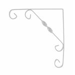 Casa si Gradina - Mobilier - Feronerie si accesorii mobila - Consola Metalica Decorativa 250x 250mm Alb - Infinity.ro