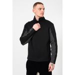 Fashion, accesorii si bijuterii - Barbati - Imbracaminte - Tricouri si bluze barbati - Bluza sport guess cu buzunare laterale cu fermoar M INTL Negru - Infinity.ro