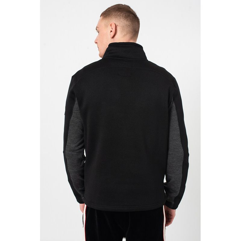 Fashion, accesorii si bijuterii - Barbati - Imbracaminte - Tricouri si bluze barbati - Bluza sport guess cu buzunare laterale cu fermoar M INTL Negru - Infinity.ro