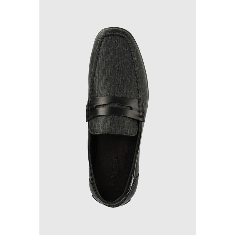 Fashion, accesorii si bijuterii - Barbati - Incaltaminte barbati - Mocasini barbati - Mocasini Calvin Klein Logo Hw Driver Mono HM0HM00843 41 EU Negru - Infinity.ro