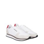Fashion, accesorii si bijuterii - Barbati - Incaltaminte barbati - Sneakers si tenisi barbati - Sneakers CALVIN KLEIN JEANS Runner Sneaker Laceup YM0YM00038 41 EU Alb - Infinity.ro