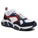 Fashion, accesorii si bijuterii - Barbati - Incaltaminte barbati - Sneakers si tenisi barbati - Pantofi sport Tommy Hilfiger Chunky Material Mix 41 EU Alb - Infinity.ro