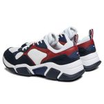 Fashion, accesorii si bijuterii - Barbati - Incaltaminte barbati - Sneakers si tenisi barbati - Pantofi sport Tommy Hilfiger Chunky Material Mix 41 EU Alb - Infinity.ro