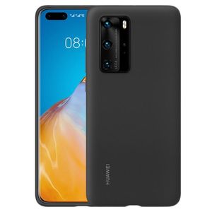 Husa de protectie autentica Huawei - Potrivire ideala pentru Huawei P40 Pro, design din silicon moale, capac de protectie - Negr