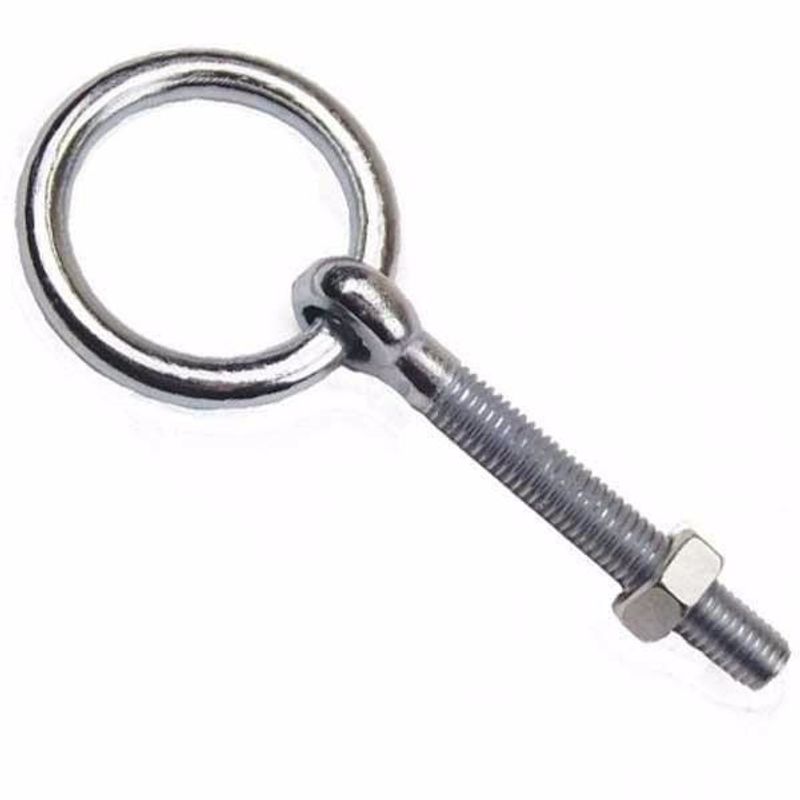 Casa si Gradina - Constructii - Feronerie si accesorii - Suruburi, dibluri si accesorii uz general - Belciug cu Surub Metric cu Piulita Diametru Surub 10mm, Lungime Surub 115mm, Diametru Ochi 48mm Evo - Infinity.ro