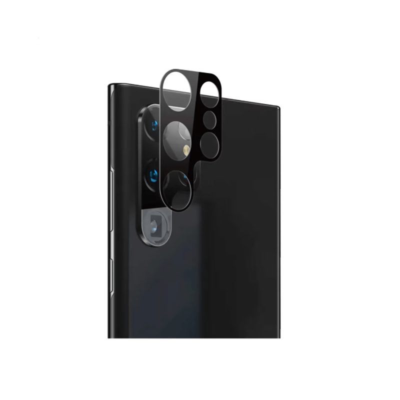 Laptop, Telefoane si Tablete - Telefoane mobile si accesorii - Accesorii Telefoane - Folii protectie telefoane - Folie de protectie pentru camera, compatibila cu Samsung Galaxy S24 Ultra, sticla, cu margini negre - Infinity.ro