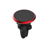 Laptop, Telefoane si Tablete - Telefoane mobile si accesorii - Accesorii Telefoane - Suport si docking telefoane - Suport auto pentru telefon, magnetic, cu prindere pe grila de ventilatie, orificii pentru cablul de incarcare, culoare negru-rosu - Infinity.ro
