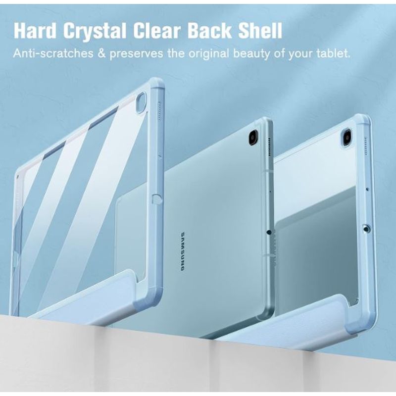 Laptop, Telefoane si Tablete - Tablete si accesorii tablete - Accesorii Tablete - Huse tablete - Husa de protectie compatibila cu Samsung Galaxy Tab S6 Lite 10.4", book cover cu functie stand si suport pentru pen, culoare bleu - Infinity.ro