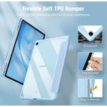 Laptop, Telefoane si Tablete - Tablete si accesorii tablete - Accesorii Tablete - Huse tablete - Husa de protectie compatibila cu Samsung Galaxy Tab S6 Lite 10.4", book cover cu functie stand si suport pentru pen, culoare bleu - Infinity.ro