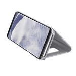 Laptop, Telefoane si Tablete - Telefoane mobile si accesorii - Accesorii Telefoane - Huse telefoane - Husa de protectie flip cover, Clear View compatibil cu Samsung Galaxy S10+, functie stand, culoare silver - Infinity.ro