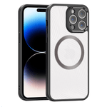 Laptop, Telefoane si Tablete - Telefoane mobile si accesorii - Accesorii Telefoane - Huse telefoane - Husa de protectie Aimo MagSafe Series, compatibila cu iPhone 14 Pro, culoare negru transparent - Infinity.ro
