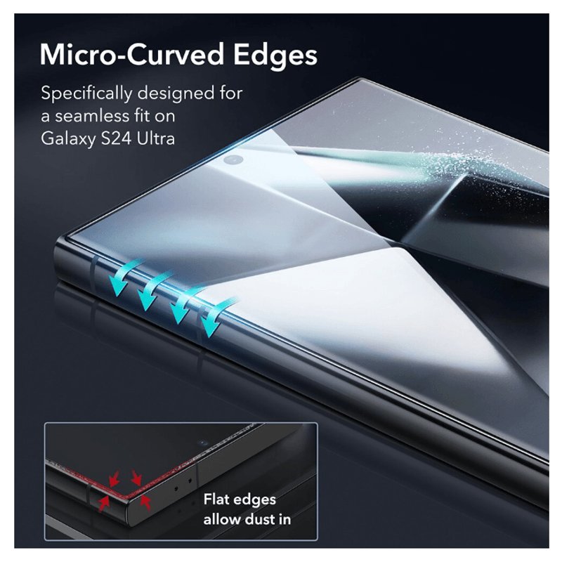 Laptop, Telefoane si Tablete - Telefoane mobile si accesorii - Accesorii Telefoane - Folii protectie telefoane - Folie de protectie display, compatibila cu Samsung Galaxy S24 Ultra, sticla, kit montare inclus, transparenta - Infinity.ro