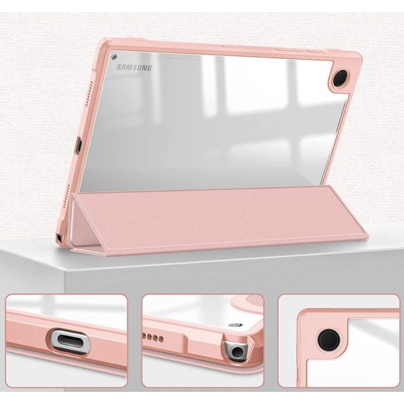 Laptop, Telefoane si Tablete - Tablete si accesorii tablete - Accesorii Tablete - Huse tablete - Husa de protectie compatibila cu Samsung Galaxy Tab S6 Lite 10.4" 2020/2022, Smart book cover, functie stand, model Marble - Infinity.ro