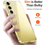 Laptop, Telefoane si Tablete - Telefoane mobile si accesorii - Accesorii Telefoane - Huse telefoane - Husa de protectie, compatibila cu Samsung Galaxy S24, colturi intarite, din silicon, transparent - Infinity.ro