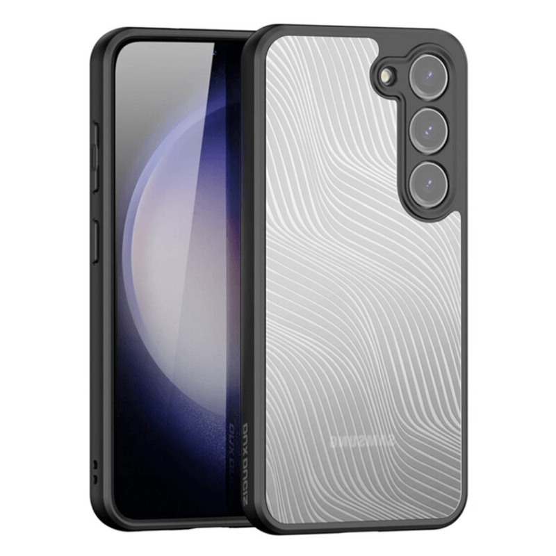 Laptop, Telefoane si Tablete - Telefoane mobile si accesorii - Accesorii Telefoane - Huse telefoane - Husa de protectie Aimo Series, compatibila cu Samsung Galaxy S23 Plus, culoare negru transparent - Infinity.ro