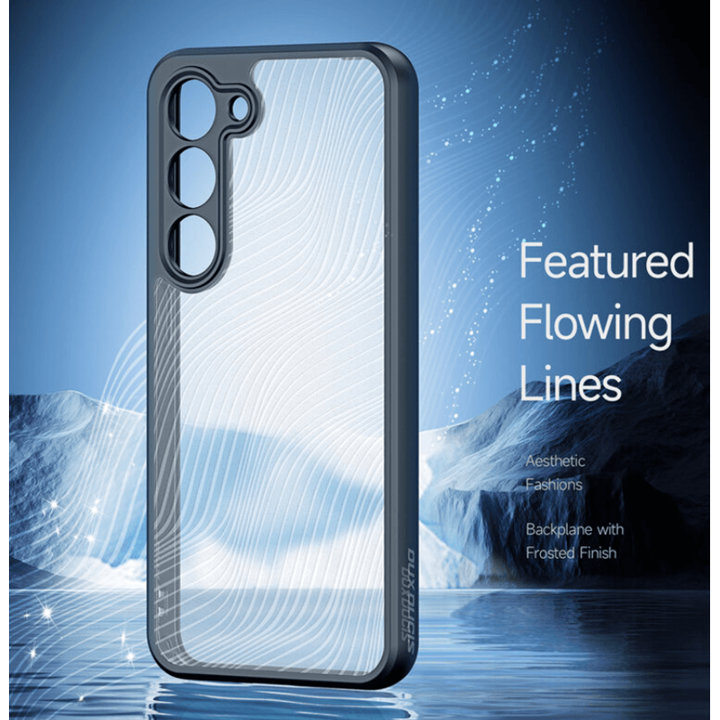 Laptop, Telefoane si Tablete - Telefoane mobile si accesorii - Accesorii Telefoane - Huse telefoane - Husa de protectie Aimo Series, compatibila cu Samsung Galaxy S23 Plus, culoare negru transparent - Infinity.ro