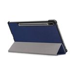 Laptop, Telefoane si Tablete - Tablete si accesorii tablete - Accesorii Tablete - Huse tablete - Husa de protectie compatibila cu Samsung Galaxy Tab S7 FE 12.4" T730/T736 2021, book cover cu functie stand si suport pentru pen, culoare albastru - Infinity.ro