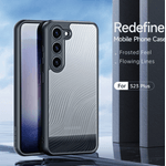 Laptop, Telefoane si Tablete - Telefoane mobile si accesorii - Accesorii Telefoane - Huse telefoane - Husa de protectie Aimo Series, compatibila cu Samsung Galaxy S23 Plus, culoare negru transparent - Infinity.ro