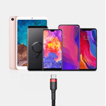 Laptop, Telefoane si Tablete - Telefoane mobile si accesorii - Accesorii Telefoane - Cabluri si adaptoare telefoane - Cablu de date/incarcare Baseus Cafule Series, conector USB la conector USB Type C, 2A, lungime 3m, culoare negru-gri - Infinity.ro