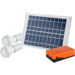 Sport si Outdoor - Camping - Articole solare camping - Alte articole solare camping - Kit Iluminare LED EvoTools, Panoul solar policristalin, 2 becuri LED de 1W/6V, putere 5 W - Infinity.ro