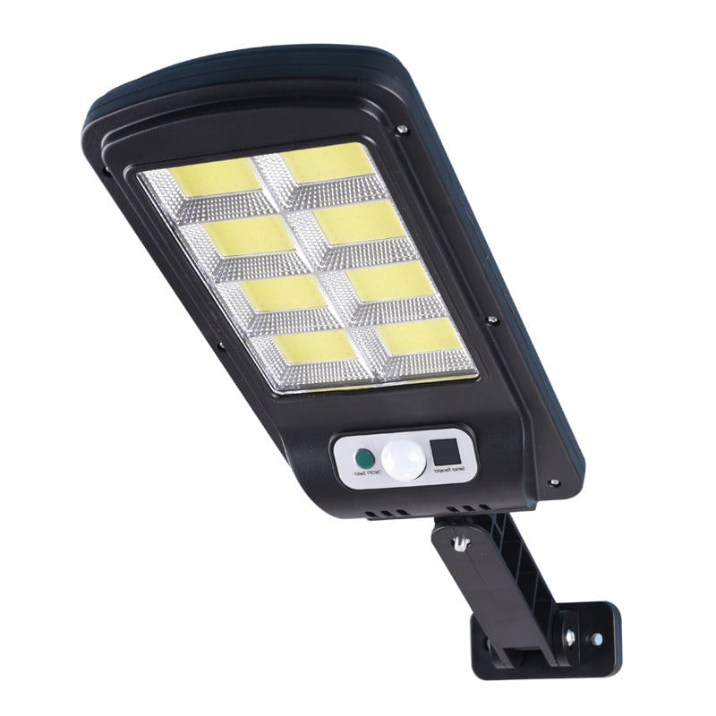 Casa si Gradina - Corpuri si surse de iluminat - Veioze si lampi - Lampi de veghe - Lampa Solara 8COB 160 LED, Senzor de Miscare/Lumina, cu Telecomanda - Negru - Infinity.ro