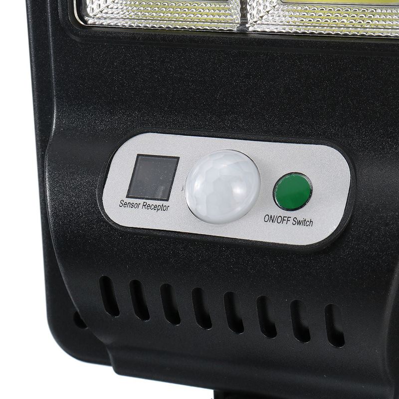 Casa si Gradina - Corpuri si surse de iluminat - Veioze si lampi - Lampi de veghe - Lampa Solara 8COB 160 LED, Senzor de Miscare/Lumina, cu Telecomanda - Negru - Infinity.ro