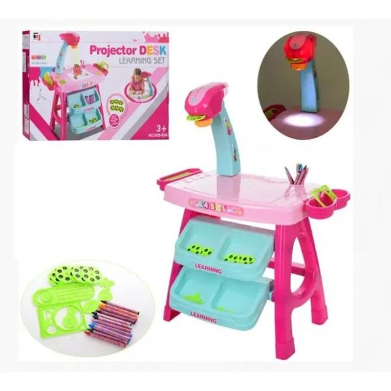 Petshop - Accesorii petshop - Jucarii animale - Jucarii educative - Tabla desen cu proiector pentru copii Easel - Infinity.ro