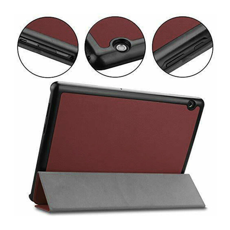 Laptop, Telefoane si Tablete - Tablete si accesorii tablete - Accesorii Tablete - Huse tablete - Husa flip pentru Samsung Galaxy Tab S6 Lite, piele ecologica rosie - Infinity.ro